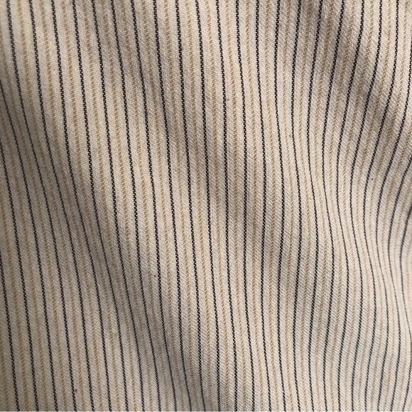 Midi skirt with stripes and front slit. - Picture 8 of 12